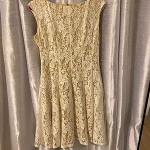 Cream lace dress